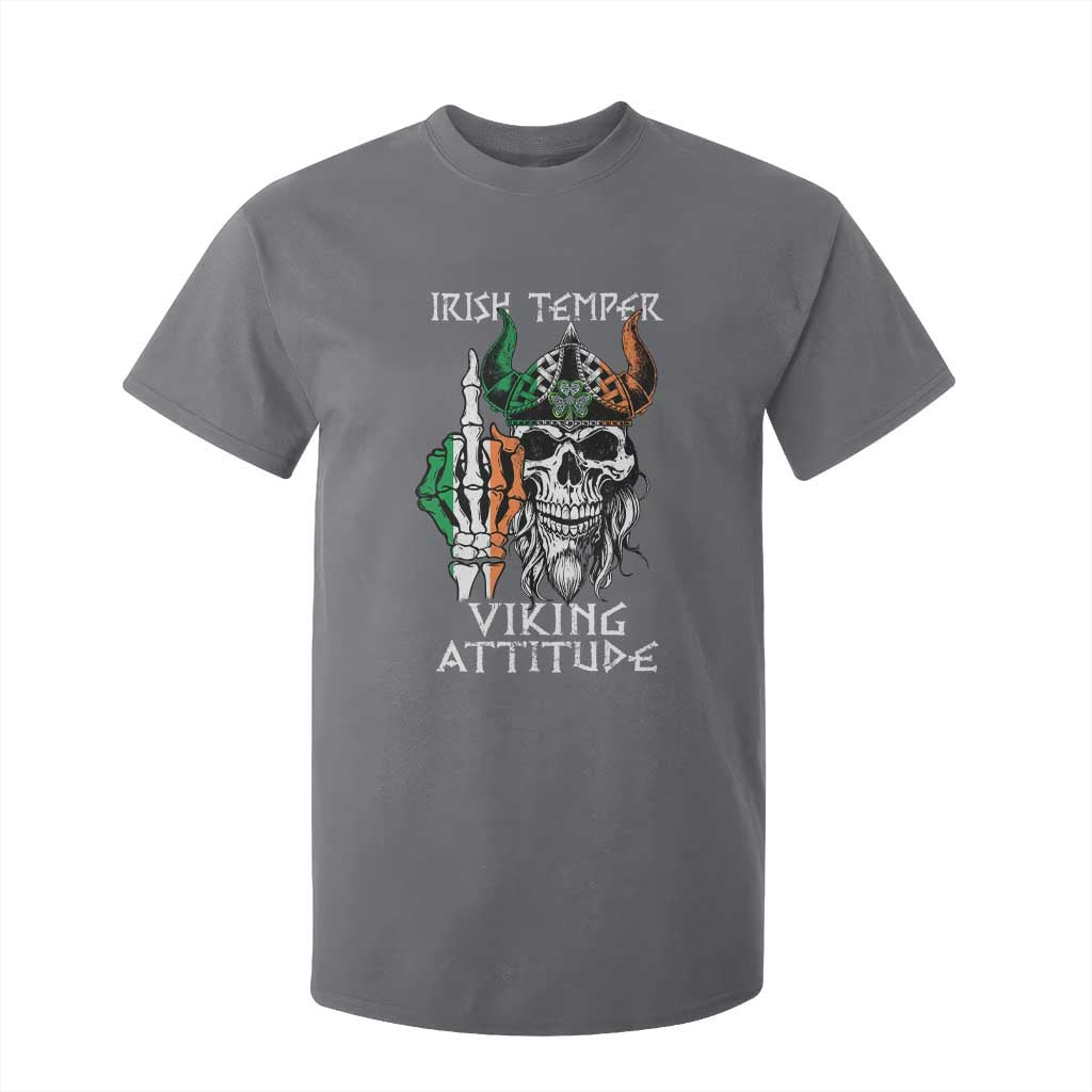 Funny Irish Viking T Shirt For Kid Irish Temper Viking Attitude TS09 Charcoal Print Your Wear