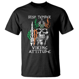 Funny Irish Viking T Shirt Irish Temper Viking Attitude TS09 Black Print Your Wear