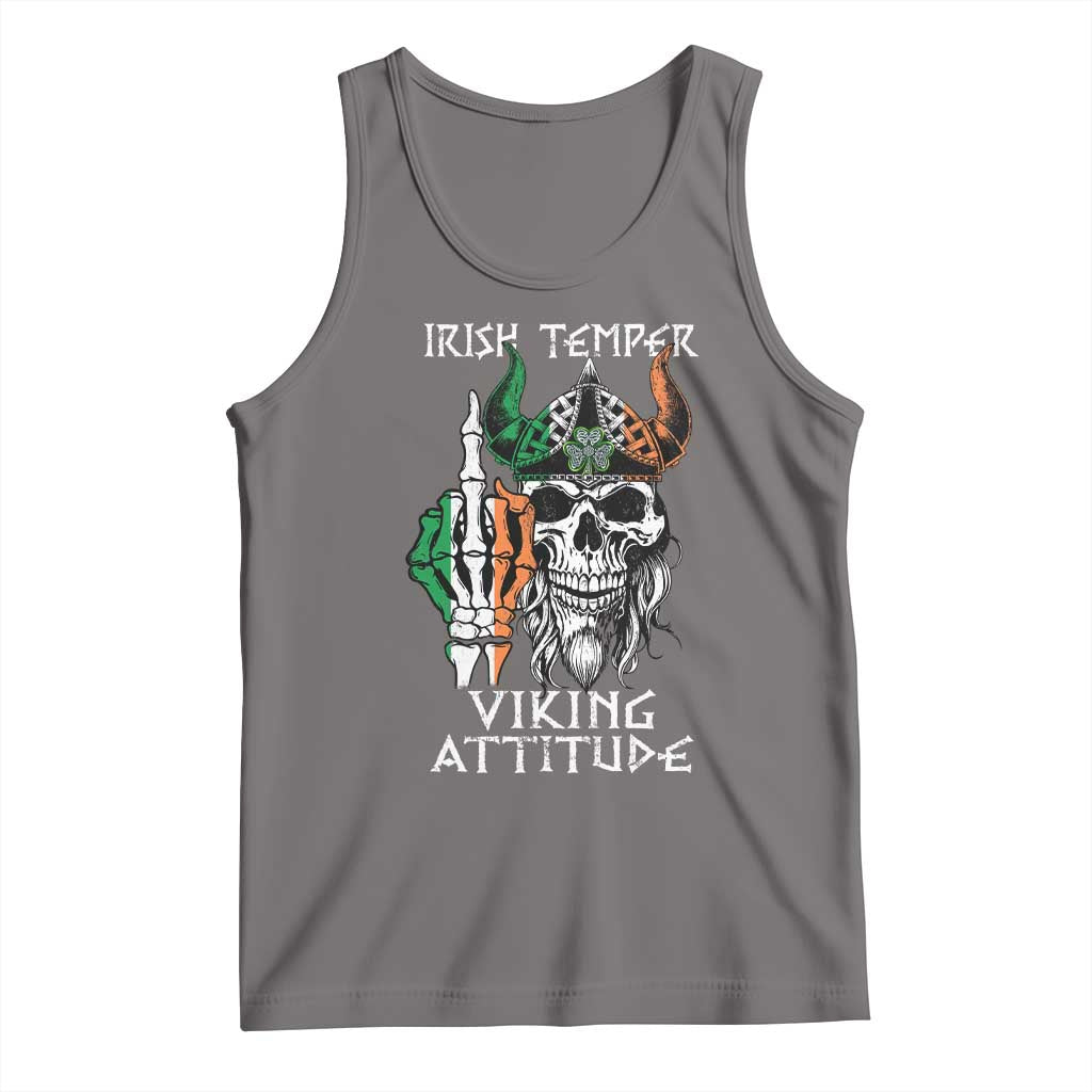 Funny Irish Viking Tank Top Irish Temper Viking Attitude TS09 Deep Heather Print Your Wear