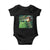 Funny Alien Cat Meme Baby Onesie Glerp Glorp Zib Zib TS09 Black Print Your Wear