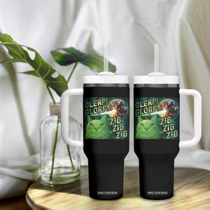 Funny Alien Cat Meme Tumbler With Handle Glerp Glorp Zib Zib TS09 Print Your Wear