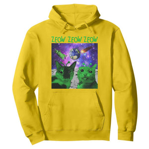 Funny Alien Cat Meme Hoodie Green Cats ZEOW ZEOW TS09 Daisy Print Your Wear