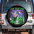 Funny Alien Cat Meme Spare Tire Cover Green Cats ZEOW ZEOW TS09 No hole Black Print Your Wear