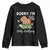 Funny Sorry I'm Late I Was Dilly Dallying Youth Sweatshirt Cute Capybara and Turtle TS09 Black Print Your Wear