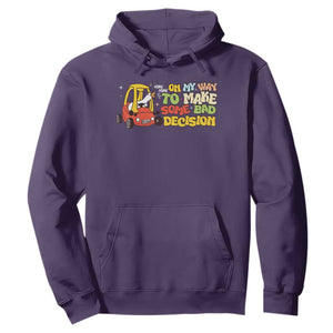 Funny Goose On My Way To Make Some Bad Decisions Hoodie TS09 Purple Print Your Wear