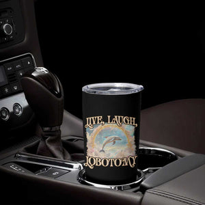 Funny Dolphin Meme Tumbler Cup Live Laugh Lobotomy TS09 Print Your Wear