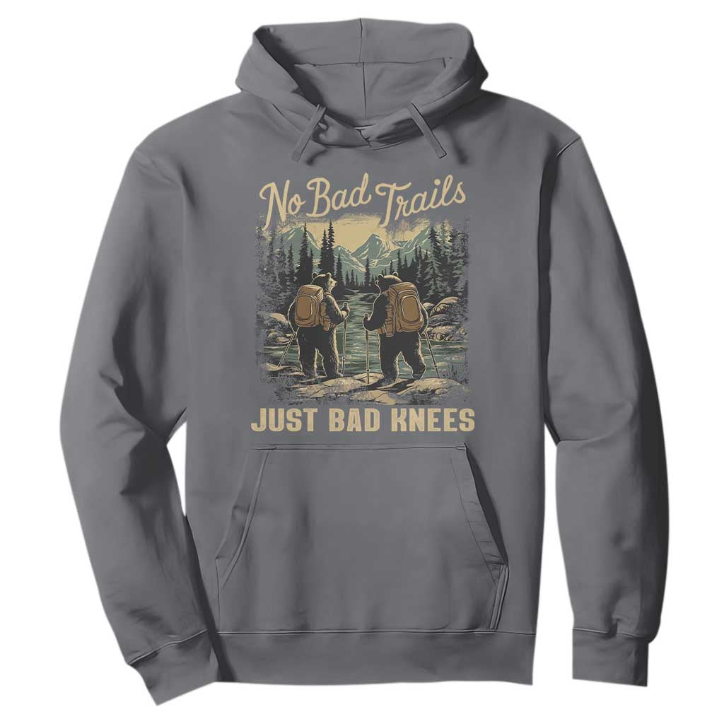 Hiking Hoodie No Bad Trails Just Bad Knees TS09 Charcoal Print Your Wear