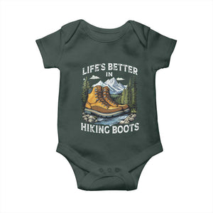 Hiking Baby Onesie Life's Better in Hiking Boots TS09 Print Your Wear