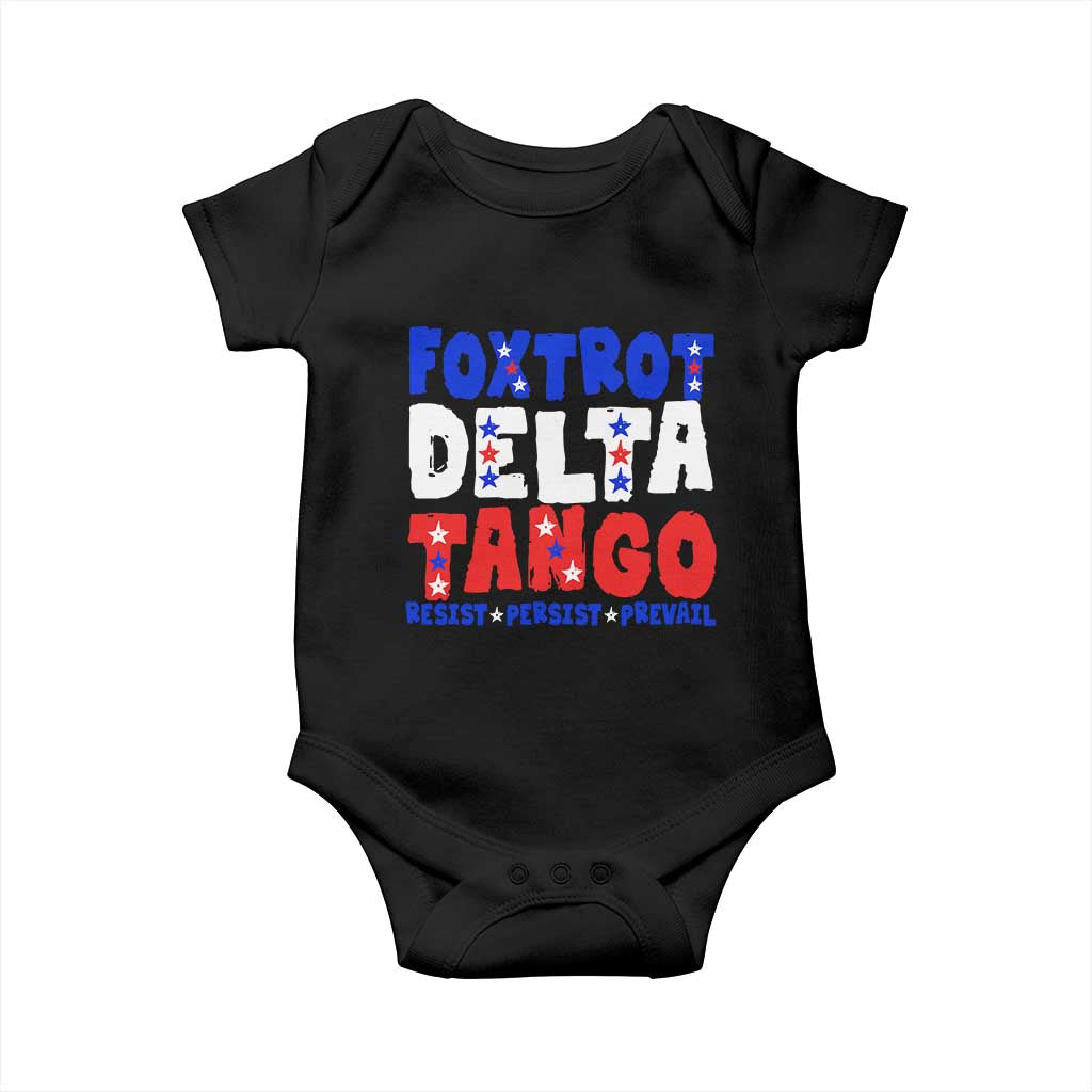 FDT Foxtrot Delta Tango Baby Onesie TS09 Black Print Your Wear