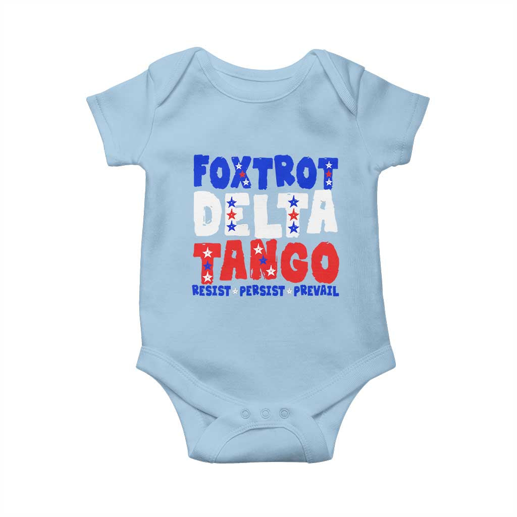 FDT Foxtrot Delta Tango Baby Onesie TS09 Light Blue Print Your Wear