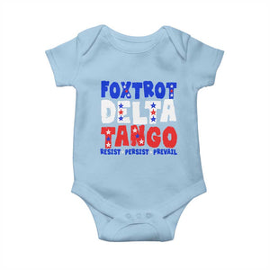 FDT Foxtrot Delta Tango Baby Onesie TS09 Light Blue Print Your Wear