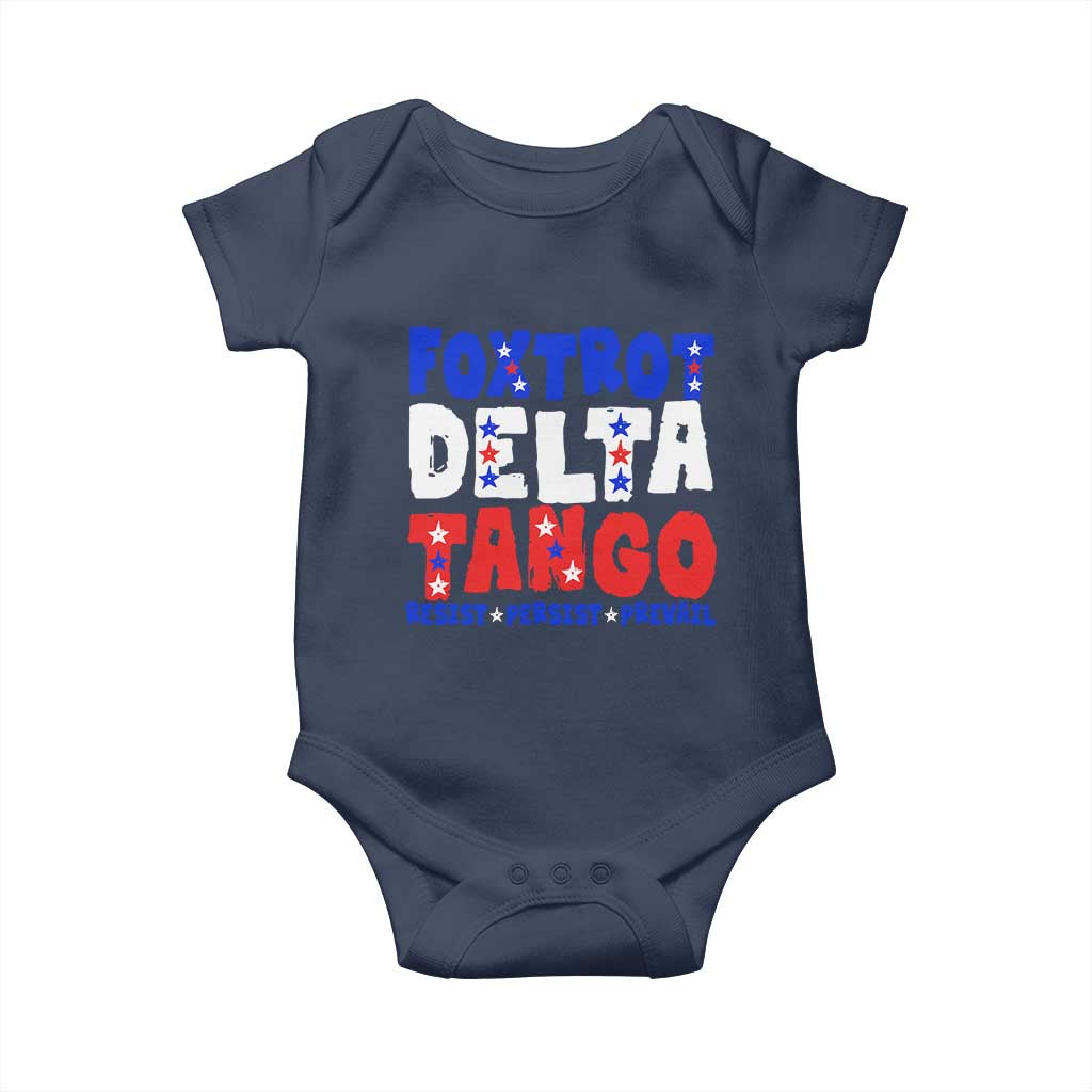 FDT Foxtrot Delta Tango Baby Onesie TS09 Navy Print Your Wear