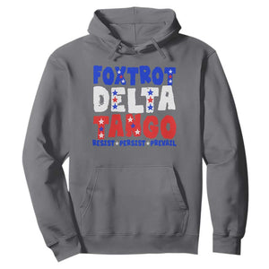 FDT Foxtrot Delta Tango Hoodie TS09 Charcoal Print Your Wear