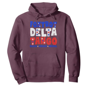 FDT Foxtrot Delta Tango Hoodie TS09 Maroon Print Your Wear