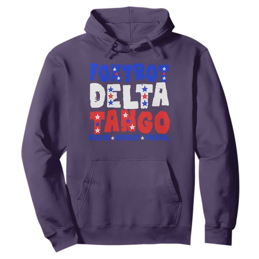 FDT Foxtrot Delta Tango Hoodie TS09 Purple Print Your Wear
