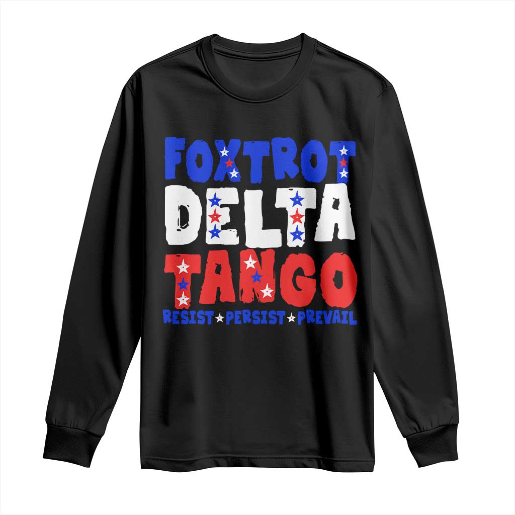 FDT Foxtrot Delta Tango Long Sleeve Shirt TS09 Black Print Your Wear