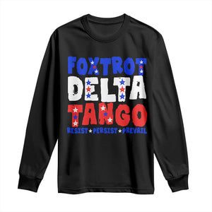 FDT Foxtrot Delta Tango Long Sleeve Shirt TS09 Black Print Your Wear