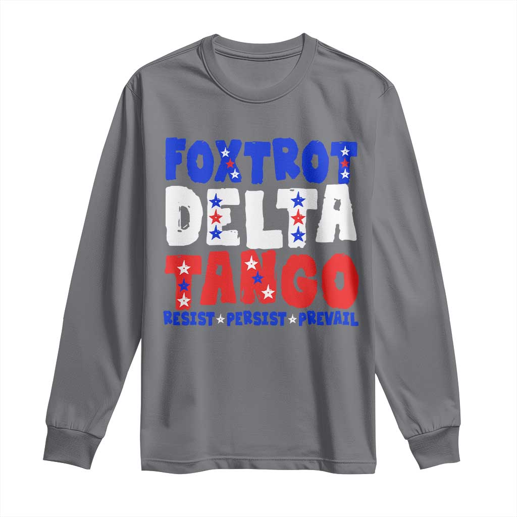 FDT Foxtrot Delta Tango Long Sleeve Shirt TS09 Charcoal Print Your Wear