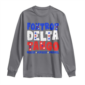 FDT Foxtrot Delta Tango Long Sleeve Shirt TS09 Charcoal Print Your Wear