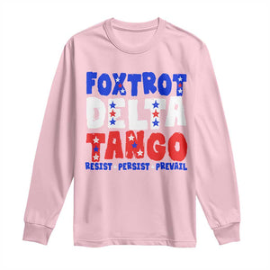 FDT Foxtrot Delta Tango Long Sleeve Shirt TS09 Light Pink Print Your Wear