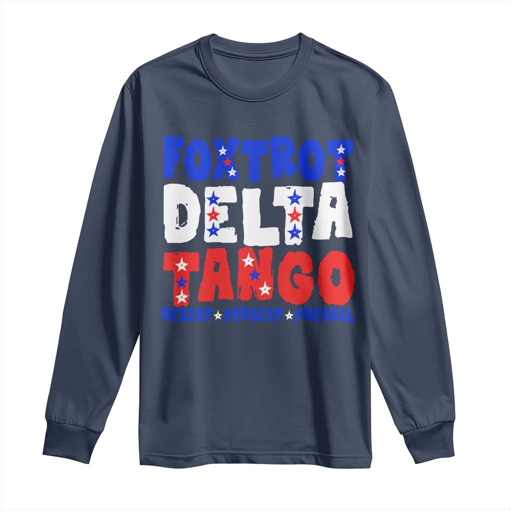 FDT Foxtrot Delta Tango Long Sleeve Shirt TS09 Navy Print Your Wear