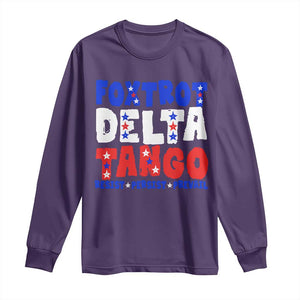 FDT Foxtrot Delta Tango Long Sleeve Shirt TS09 Purple Print Your Wear