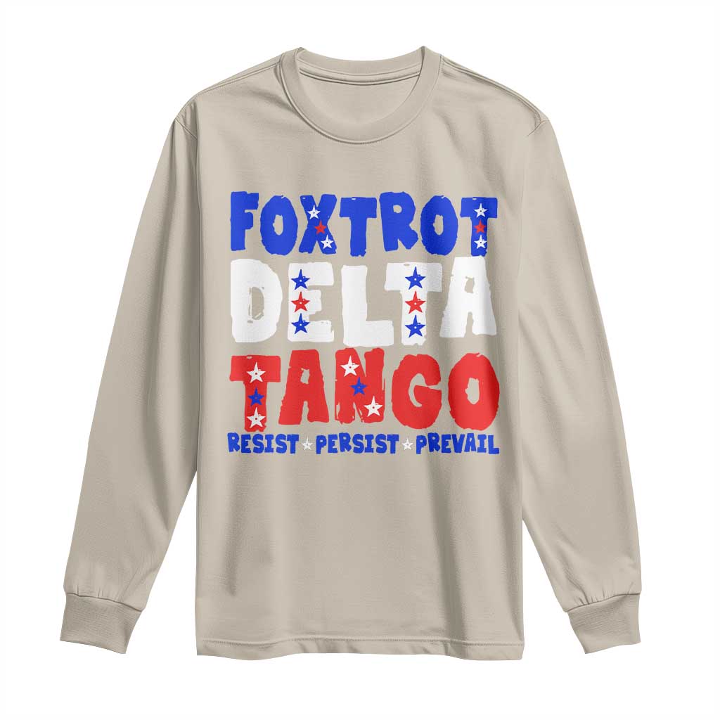 FDT Foxtrot Delta Tango Long Sleeve Shirt TS09 Sand Print Your Wear