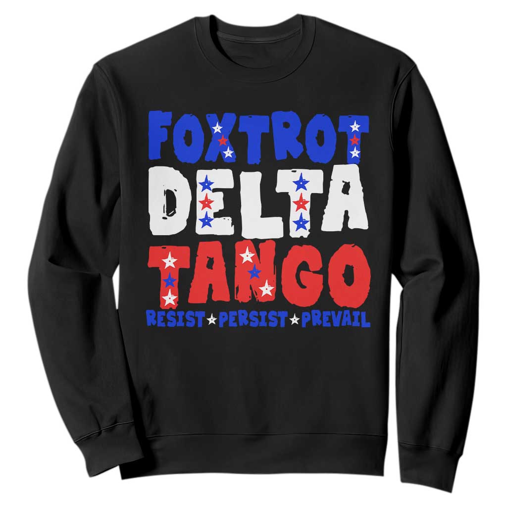 FDT Foxtrot Delta Tango Sweatshirt TS09 Black Print Your Wear