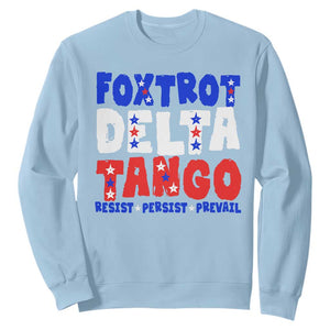 FDT Foxtrot Delta Tango Sweatshirt TS09 Light Blue Print Your Wear