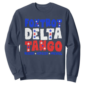 FDT Foxtrot Delta Tango Sweatshirt TS09 Navy Print Your Wear