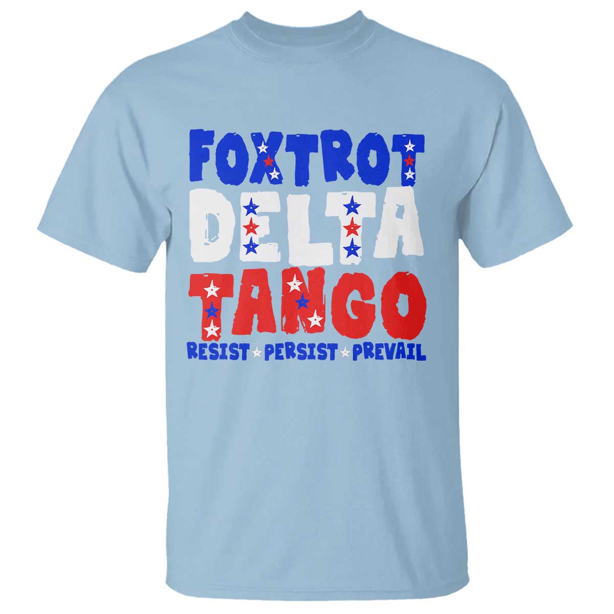 FDT Foxtrot Delta Tango T Shirt TS09 Light Blue Print Your Wear