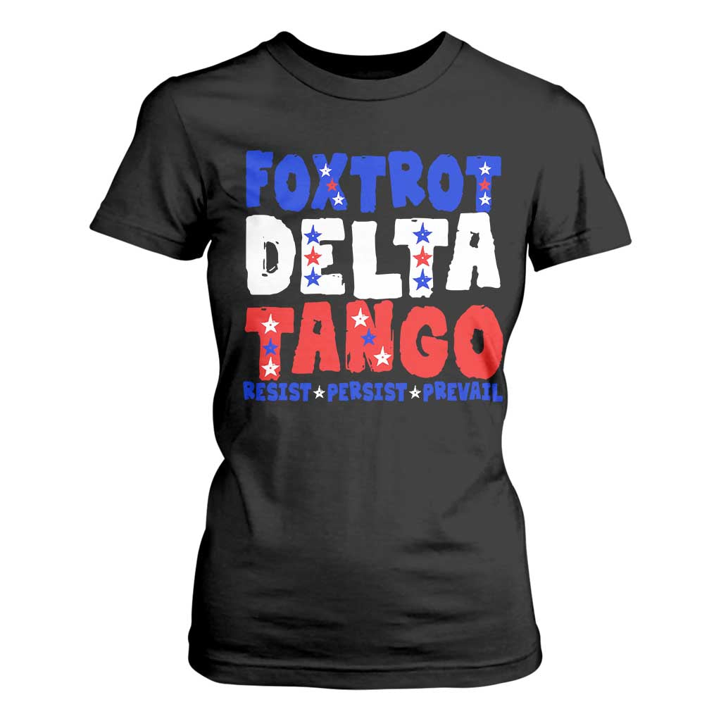 FDT Foxtrot Delta Tango T Shirt For Women TS09 Black Print Your Wear