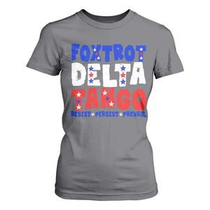 FDT Foxtrot Delta Tango T Shirt For Women TS09 Charcoal Print Your Wear