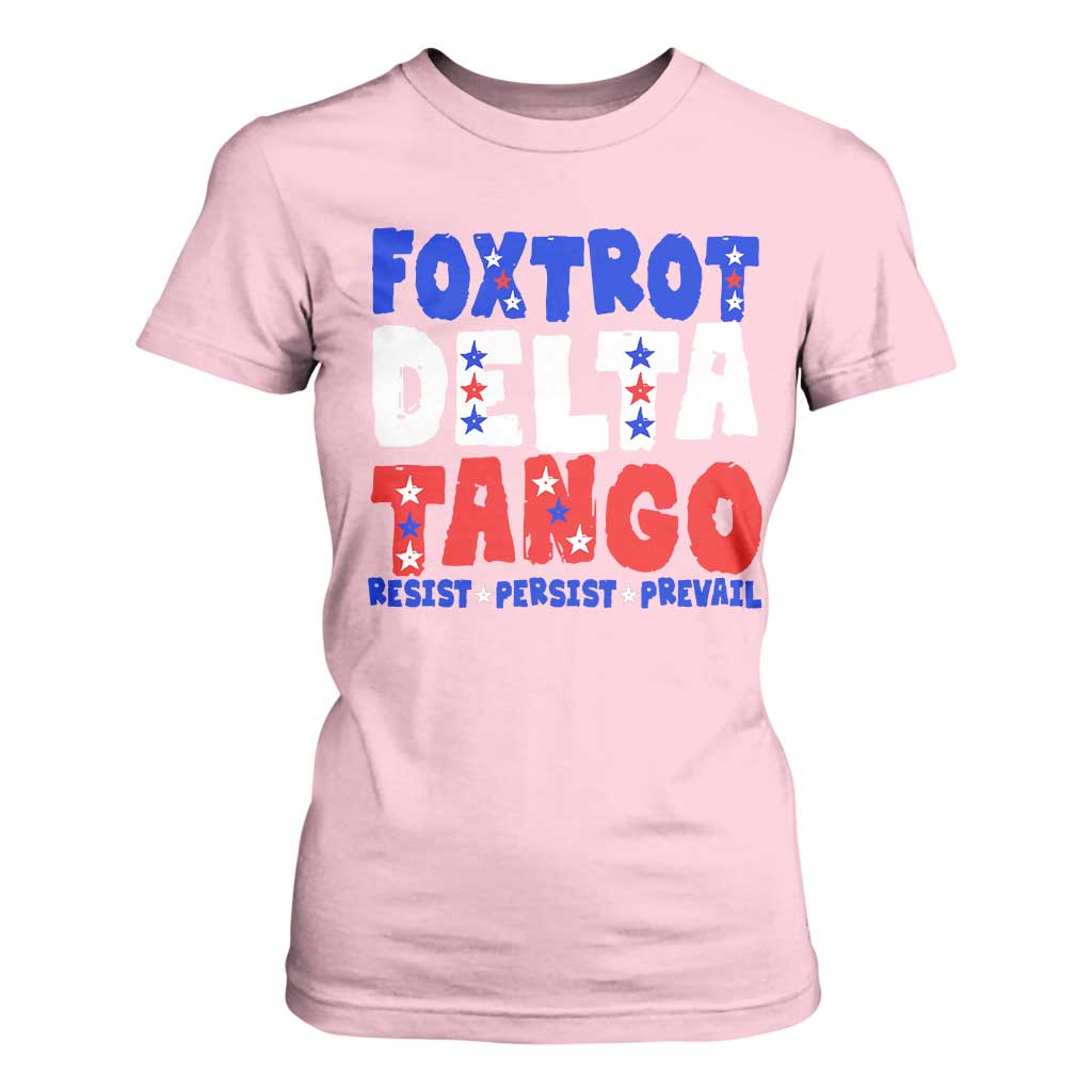 FDT Foxtrot Delta Tango T Shirt For Women TS09 Light Pink Print Your Wear
