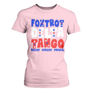 FDT Foxtrot Delta Tango T Shirt For Women TS09 Light Pink Print Your Wear