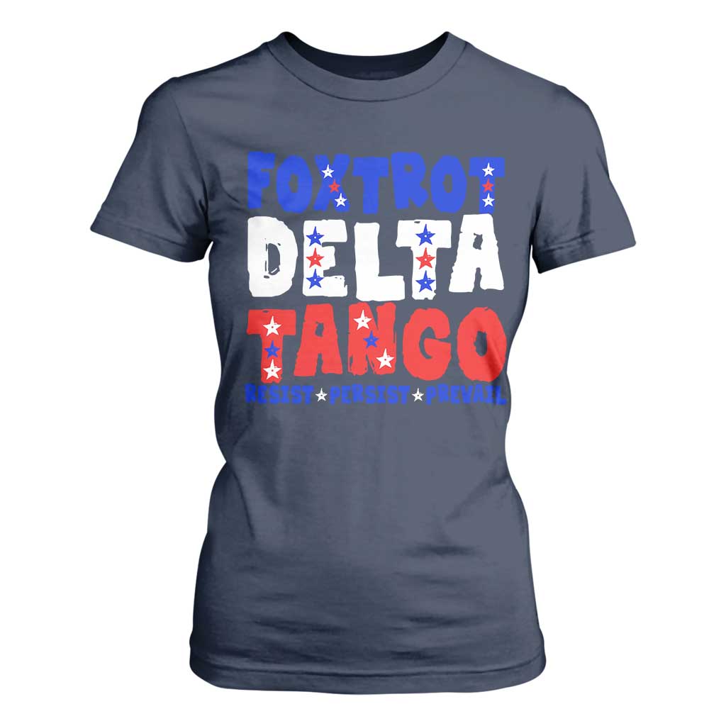 FDT Foxtrot Delta Tango T Shirt For Women TS09 Navy Print Your Wear