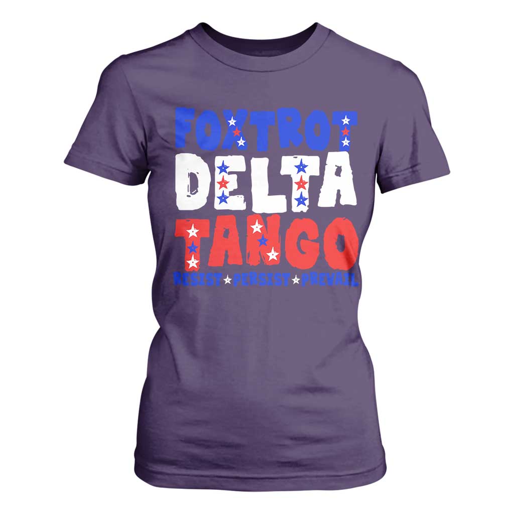 FDT Foxtrot Delta Tango T Shirt For Women TS09 Purple Print Your Wear