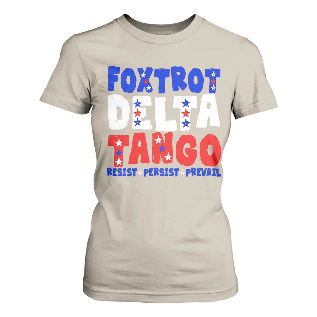 FDT Foxtrot Delta Tango T Shirt For Women TS09 Sand Print Your Wear