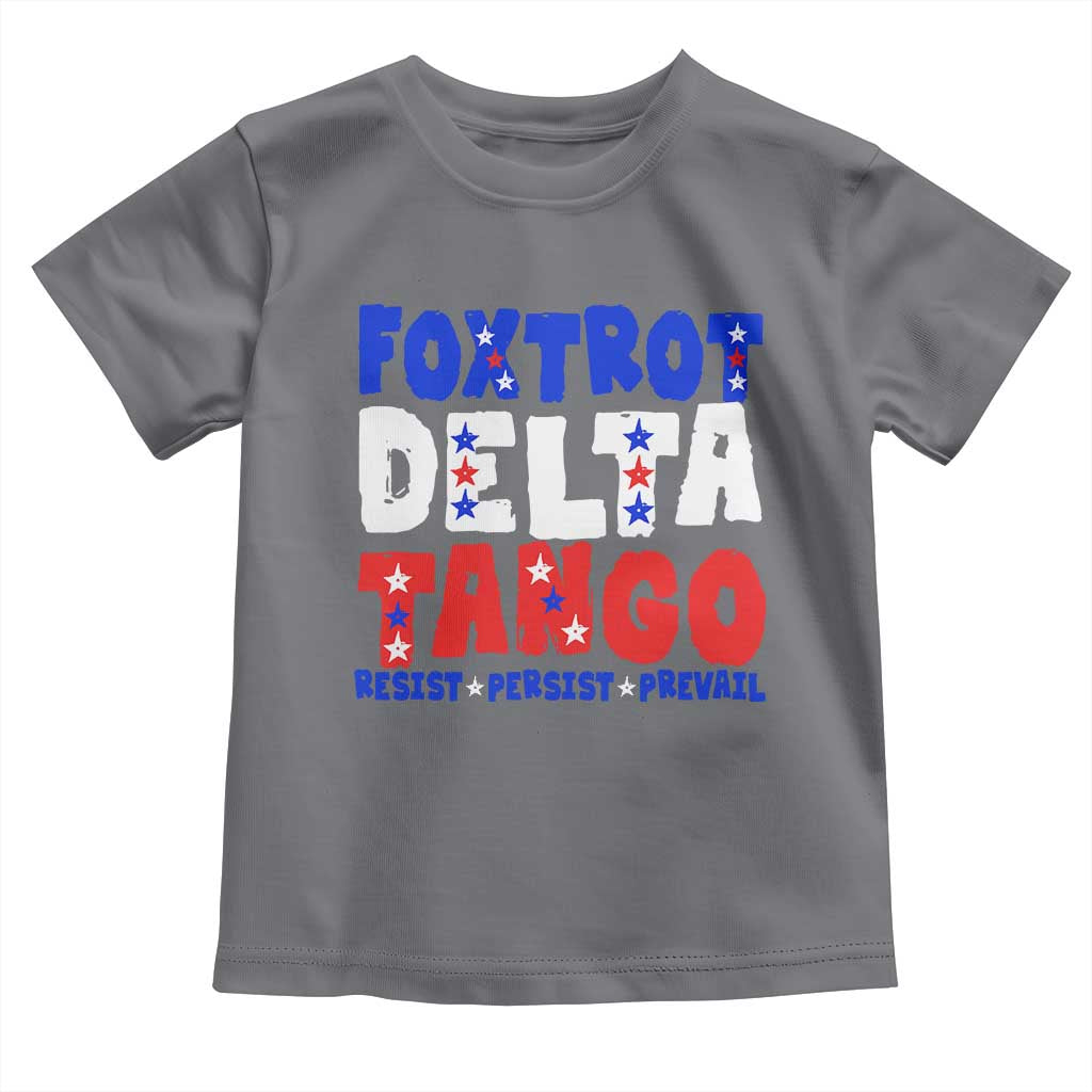 FDT Foxtrot Delta Tango Toddler T Shirt TS09 Charcoal Print Your Wear