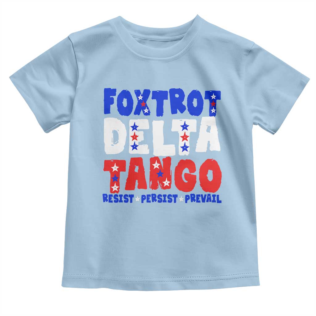 FDT Foxtrot Delta Tango Toddler T Shirt TS09 Light Blue Print Your Wear