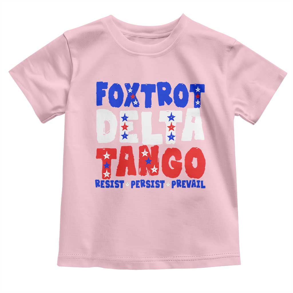FDT Foxtrot Delta Tango Toddler T Shirt TS09 Light Pink Print Your Wear