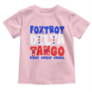 FDT Foxtrot Delta Tango Toddler T Shirt TS09 Light Pink Print Your Wear