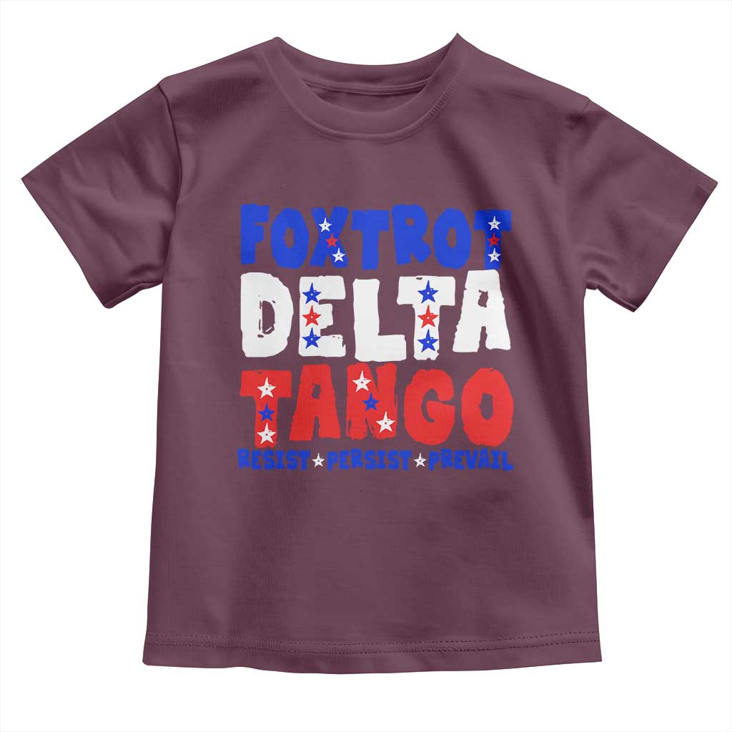 FDT Foxtrot Delta Tango Toddler T Shirt TS09 Maroon Print Your Wear