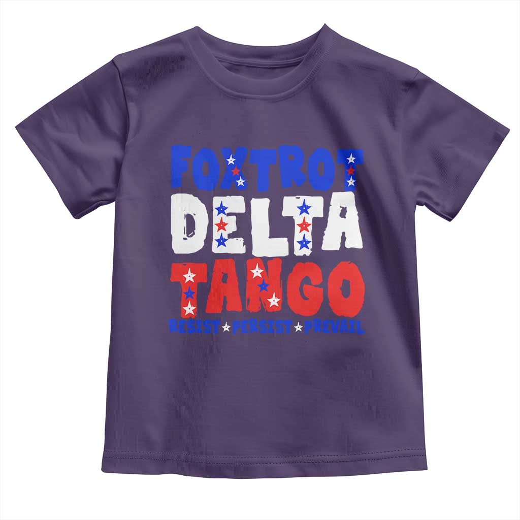 FDT Foxtrot Delta Tango Toddler T Shirt TS09 Purple Print Your Wear