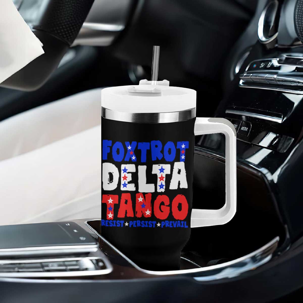 FDT Foxtrot Delta Tango Tumbler With Handle TS09 Print Your Wear