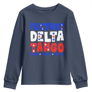 FDT Foxtrot Delta Tango Youth Sweatshirt TS09 Navy Print Your Wear