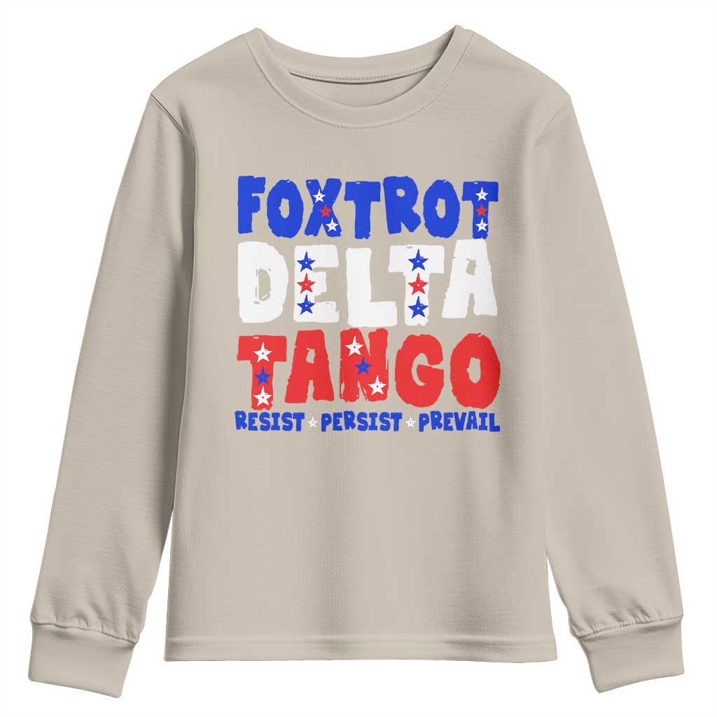 FDT Foxtrot Delta Tango Youth Sweatshirt TS09 Sand Print Your Wear