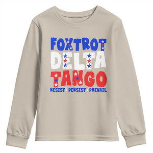 FDT Foxtrot Delta Tango Youth Sweatshirt TS09 Sand Print Your Wear