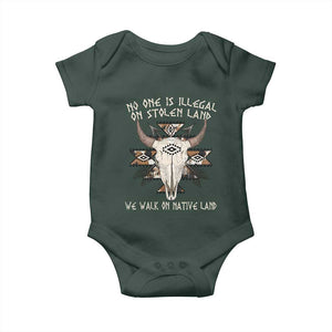 No One Is illegal On Stolen Land Baby Onesie TS09 Print Your Wear