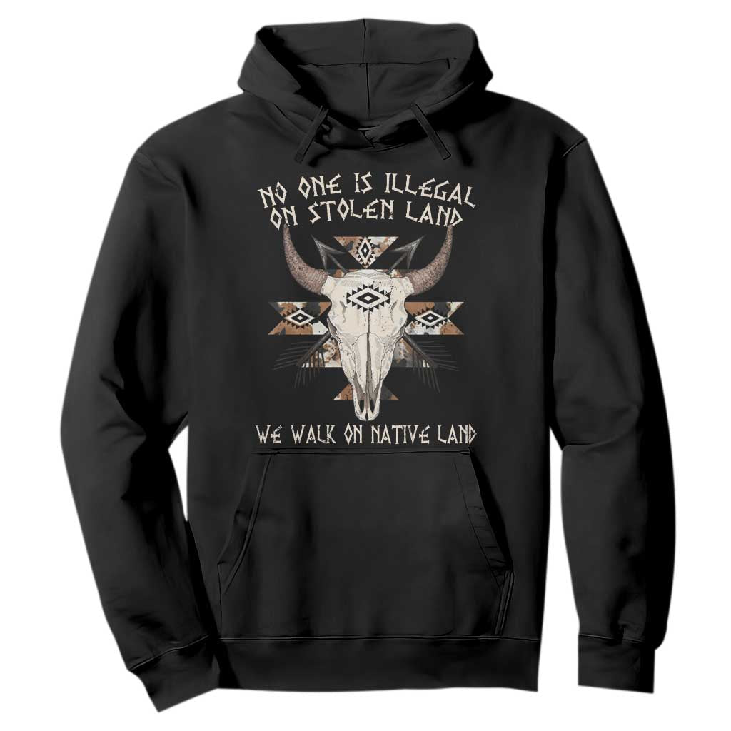 No One Is illegal On Stolen Land Hoodie TS09 Black Print Your Wear